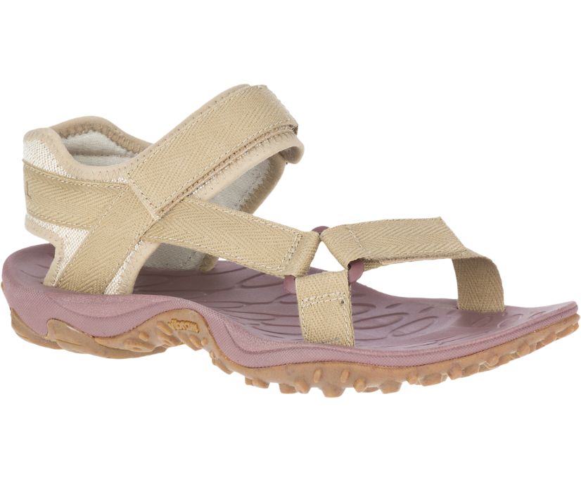 Sandały Merrell Kahuna Web - Sandały Damskie Merrell - Khaki/Różowe [QWAEH-6478]